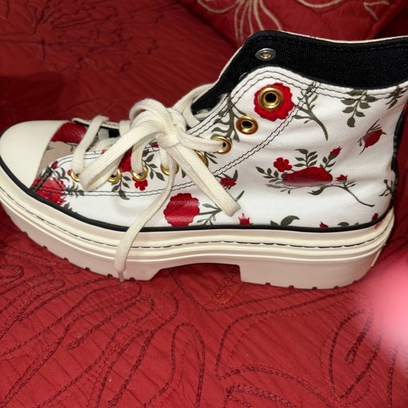 Converse Custom Design Platforms with Lug Soles Size 8 1/2 Shoes - Picture 7 of 8